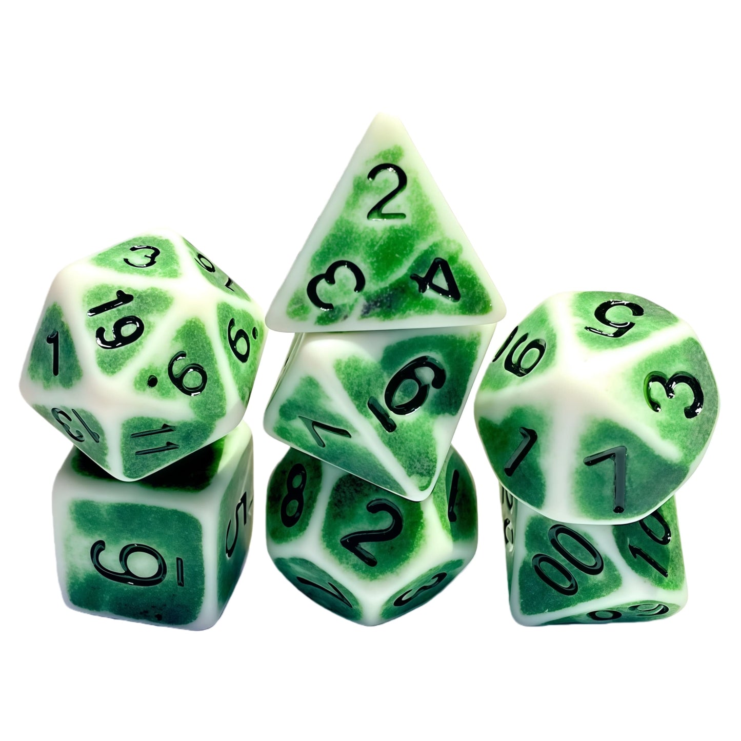 Acrylic Dice Antique Colorful Polyhedral DnD D&D Dice Set