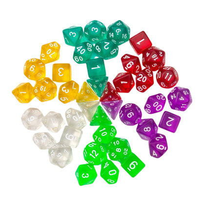 Acrylic Dice Economy Polyhedral Economy Polyhedral