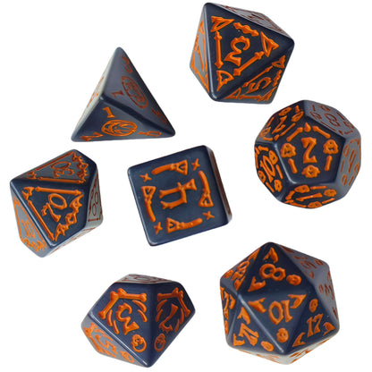 Acrylic Dice ‌Halloween Haunted Polyhedral DnD D&D Dice Set