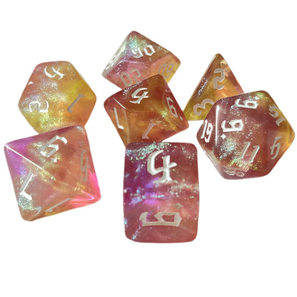 Acrylic Dice ‌New Duo-Shift Chameleon Polyhedral DnD D&D Dice Set