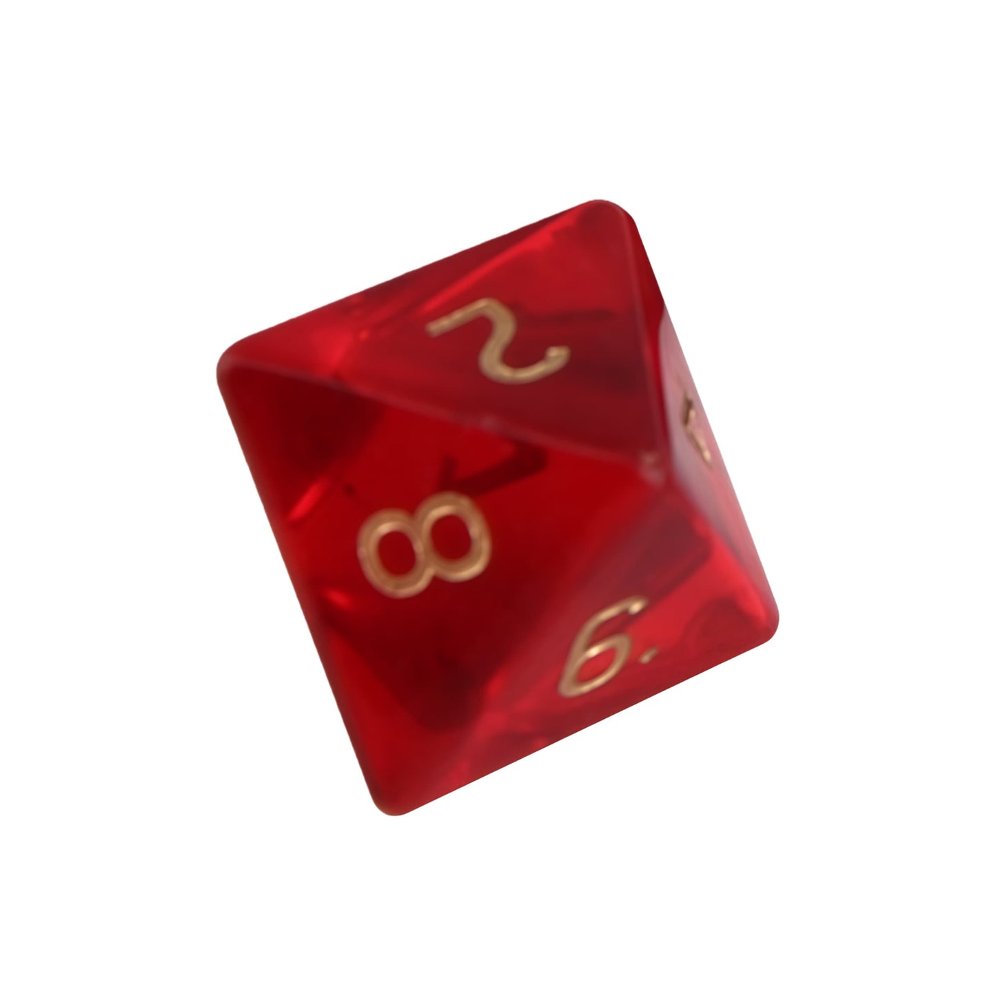 K9 Red Glass D&D Dice