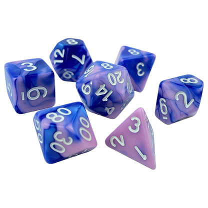 Acrylic Dice ‌Bi-color Polyhedral Dice‌ DnD D&D Dice Set