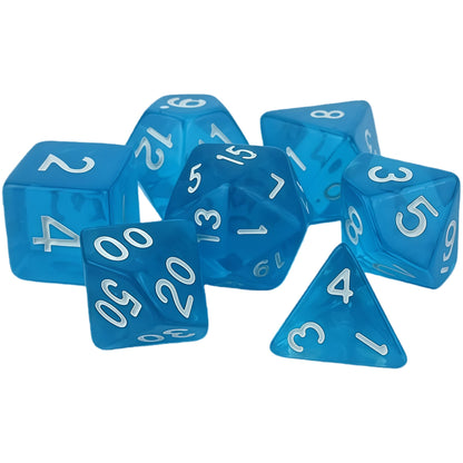 Acrylic Dice ‌Colored transparent dice‌ DnD D&D Dice Set