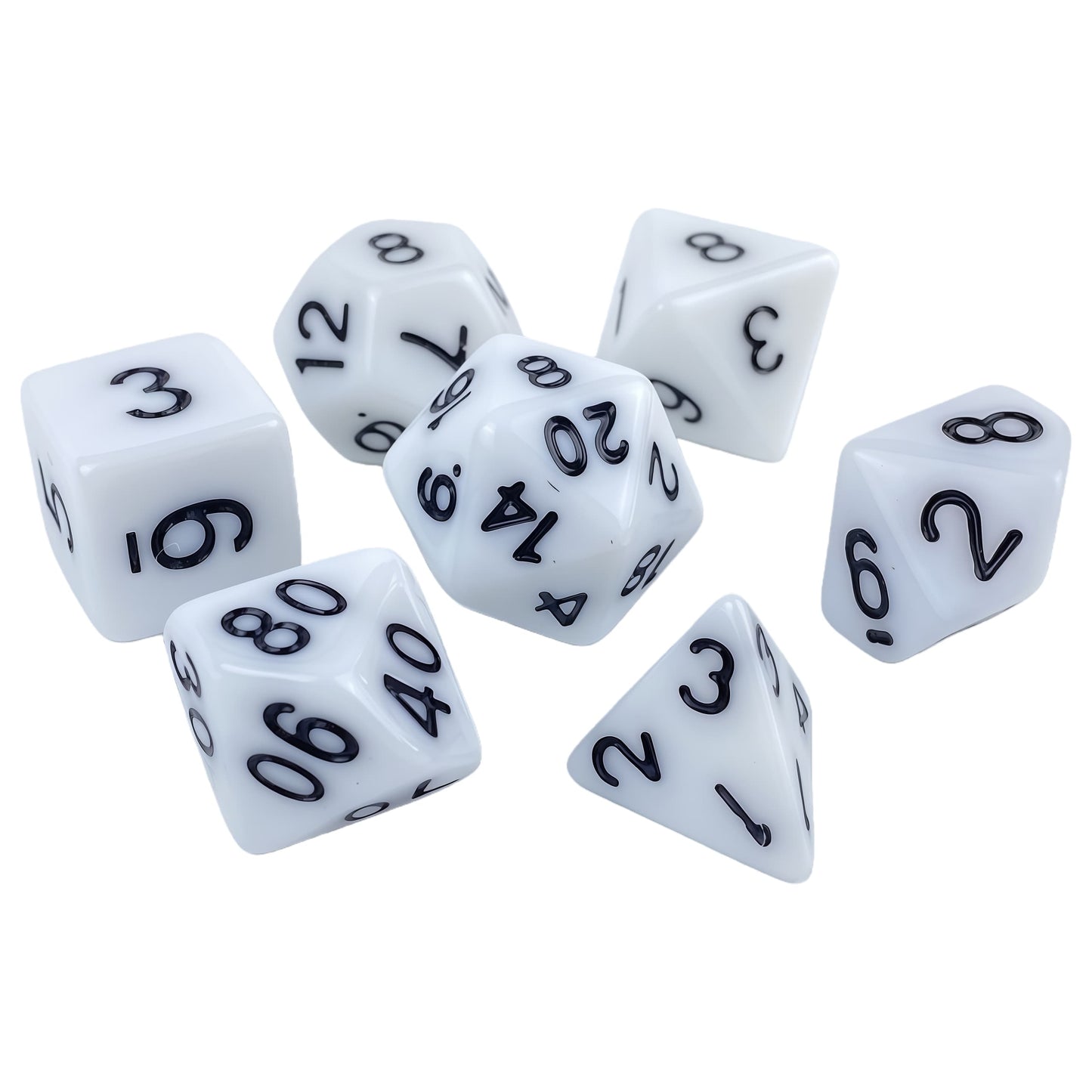 Acrylic Dice Solid-Color Polyhedral Dice Acrylic Dice Solid-Color Polyhedral Dice