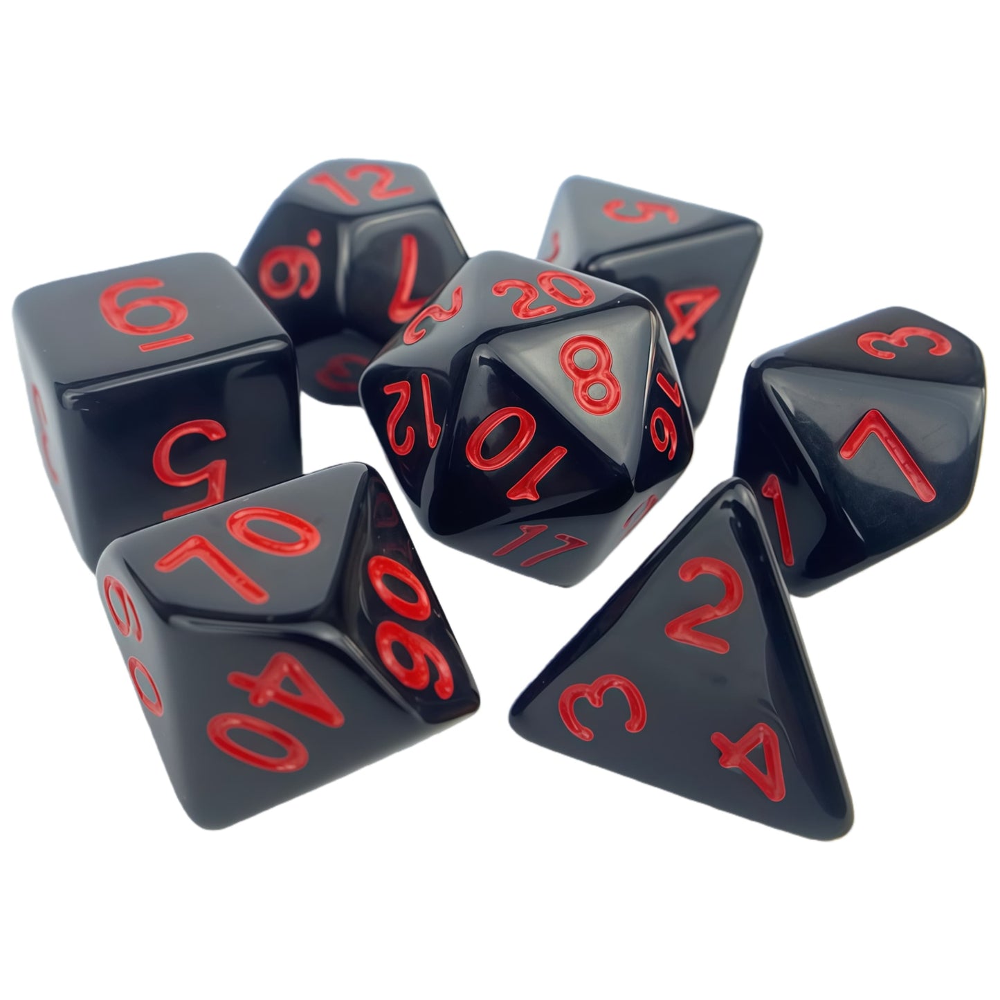 Acrylic Dice Solid-Color Polyhedral Dice Acrylic Dice Solid-Color Polyhedral Dice