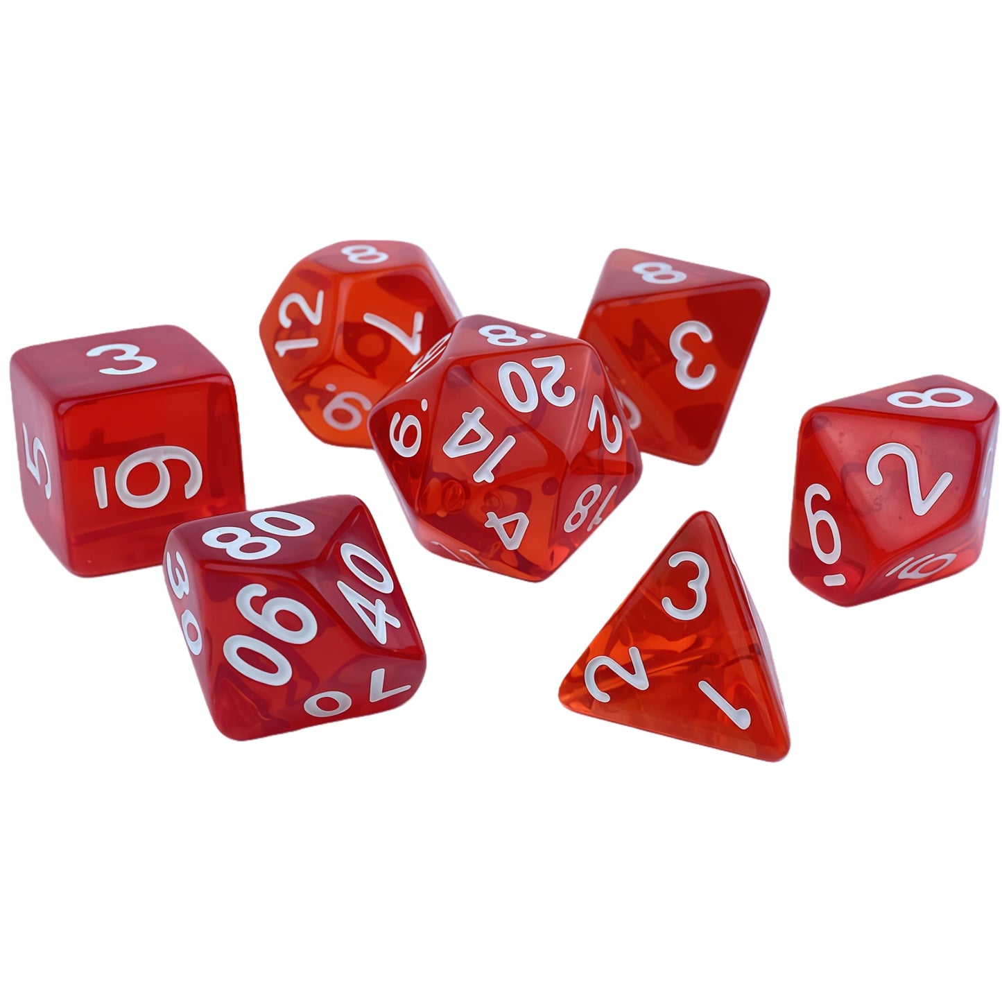 Acrylic Dice ‌Colored transparent dice‌ DnD D&D Dice Set