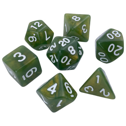 Acrylic Dice ‌Monochrome Vibrant Polyhedral Dice DnD D&D Dice Set