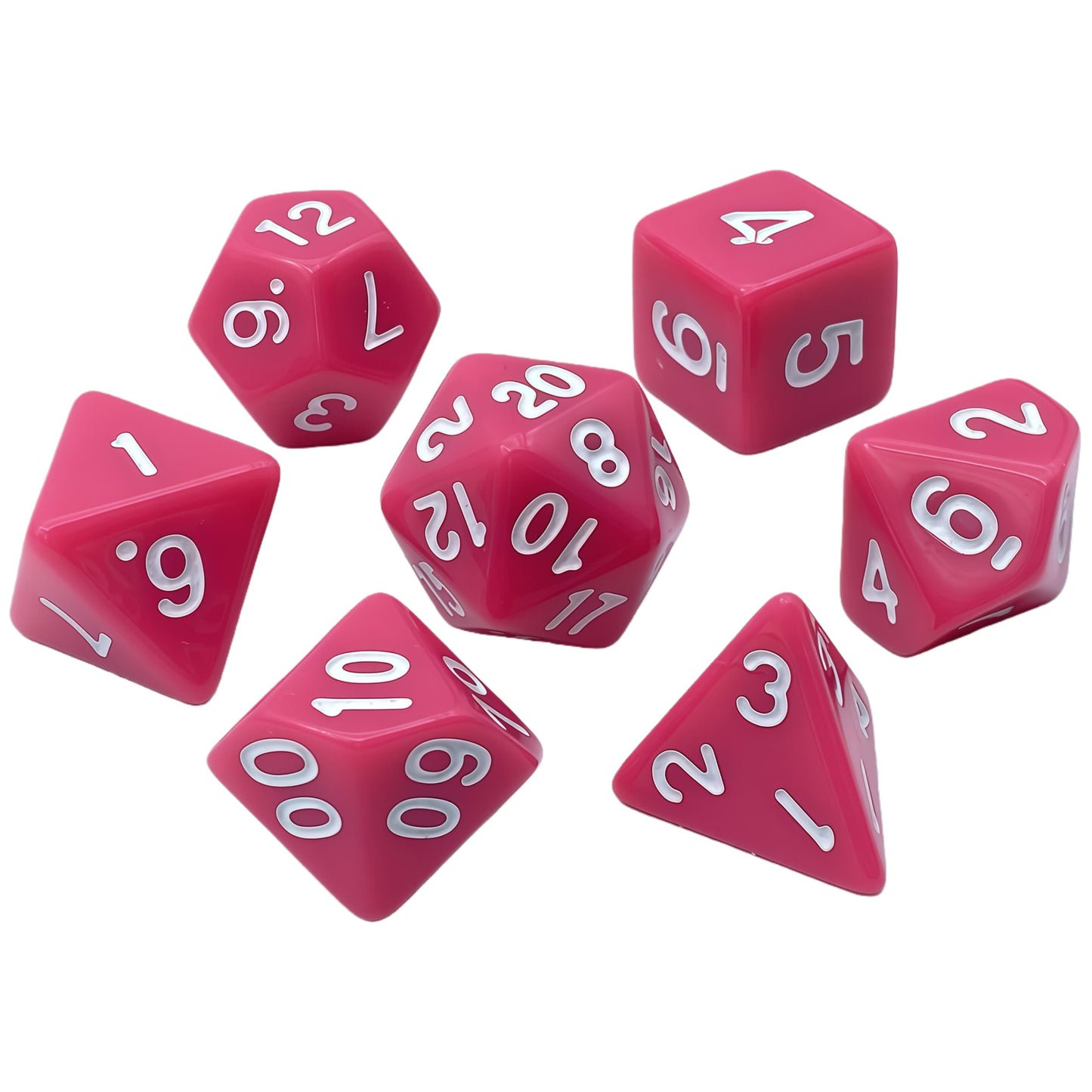 Acrylic Dice Solid-Color Polyhedral Dice Acrylic Dice Solid-Color Polyhedral Dice