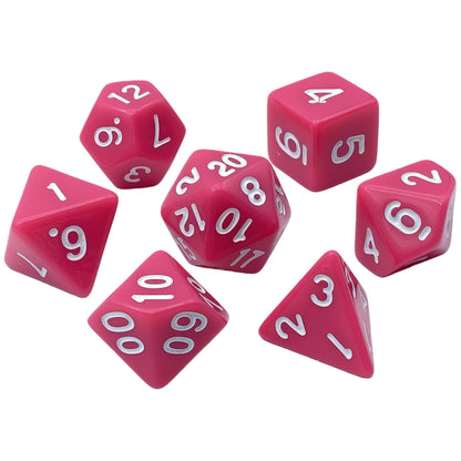 Acrylic Dice Solid-Color Polyhedral Dice Acrylic Dice Solid-Color Polyhedral Dice