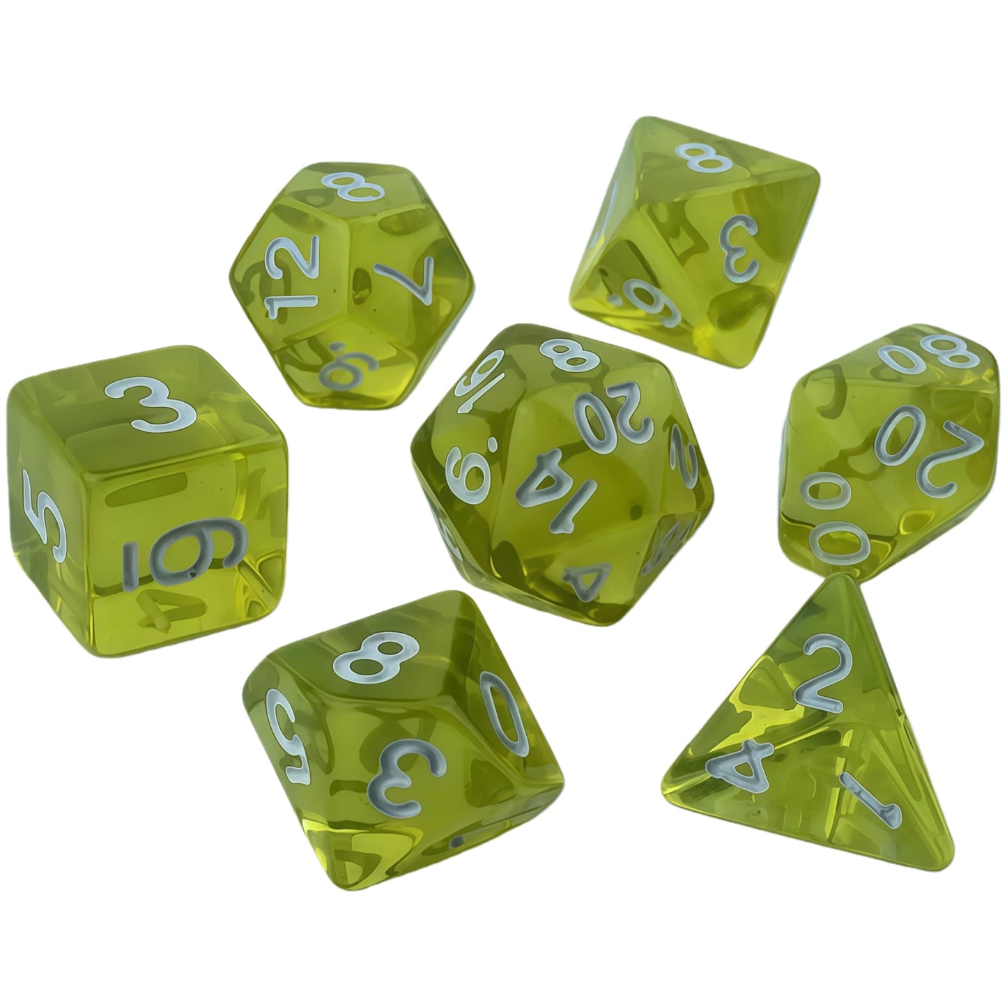 Acrylic Dice ‌Colored transparent dice‌ DnD D&D Dice Set