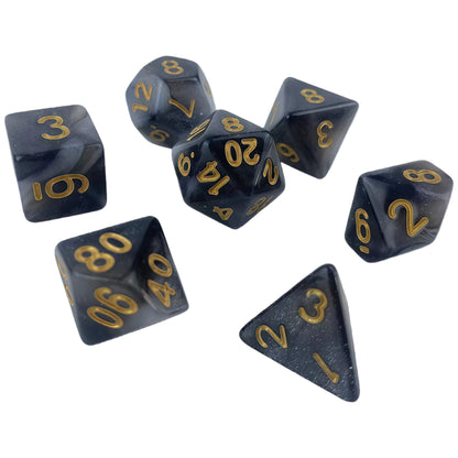 Ensemble de dés acryliques à double couleur pour jeux de rôle (D&amp;D)