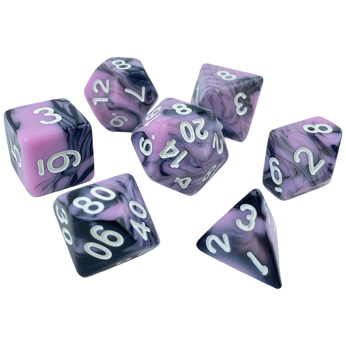 Acrylic Dice ‌Bi-color Polyhedral Dice‌ DnD D&D Dice Set