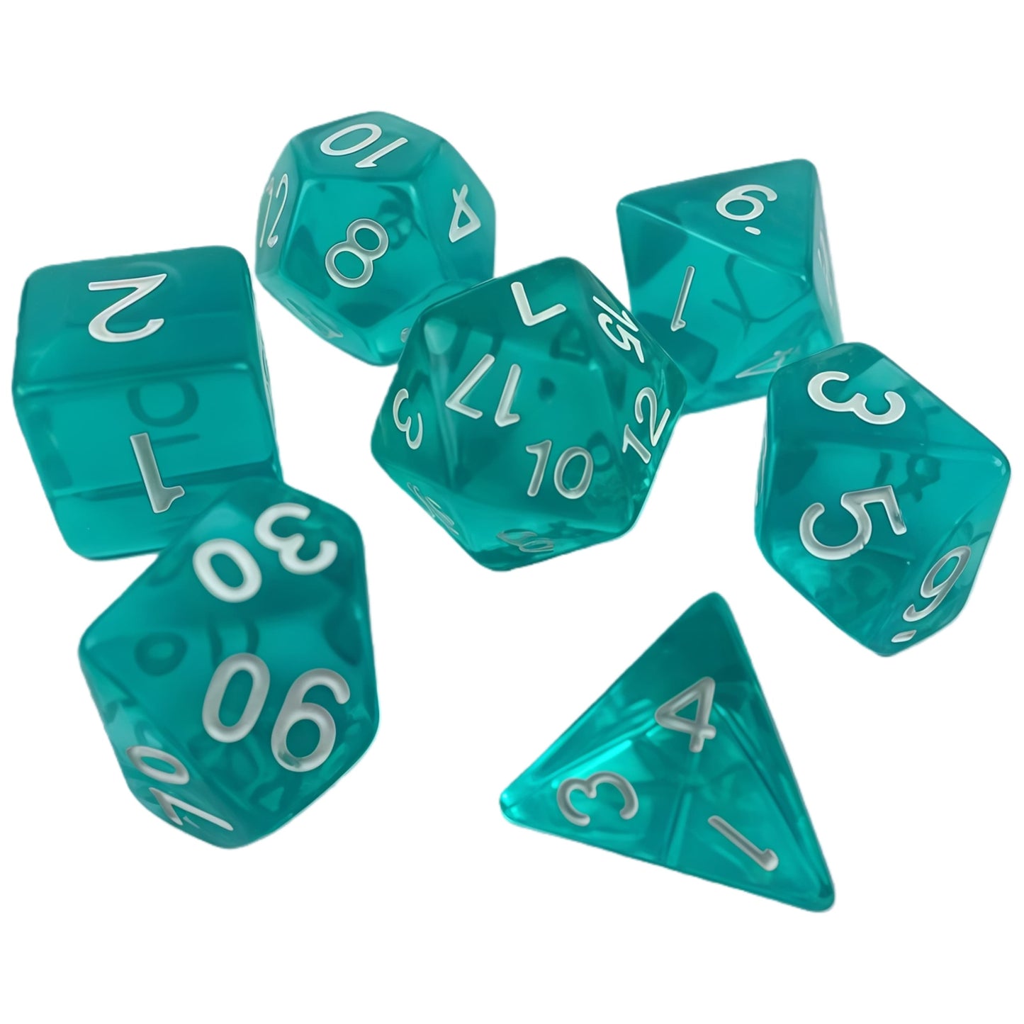 Acrylic Dice ‌Colored transparent dice‌ DnD D&D Dice Set
