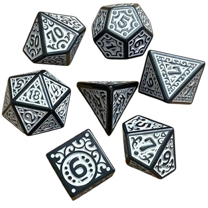 Acrylic Dice ‌New Retro Openwork Polyhedral DnD D&D Dice Set