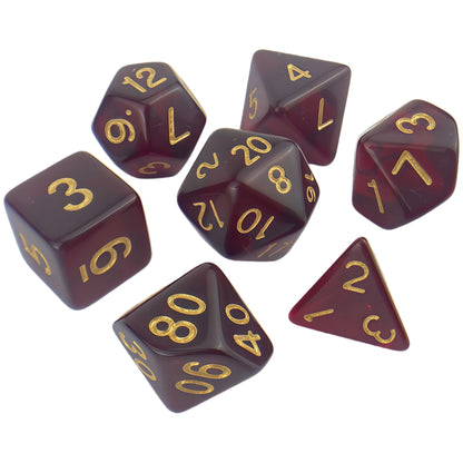 Acrylic Dice ‌Colored transparent dice‌ DnD D&D Dice Set