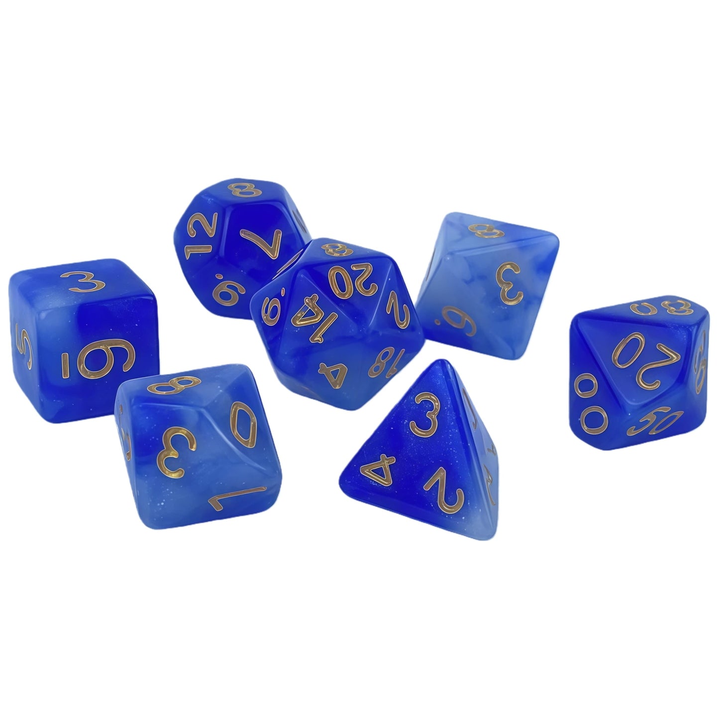 Ensemble de dés acryliques à double couleur pour jeux de rôle (D&amp;D)