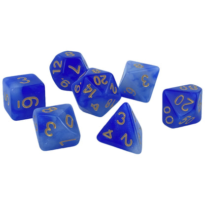 Ensemble de dés acryliques à double couleur pour jeux de rôle (D&amp;D)