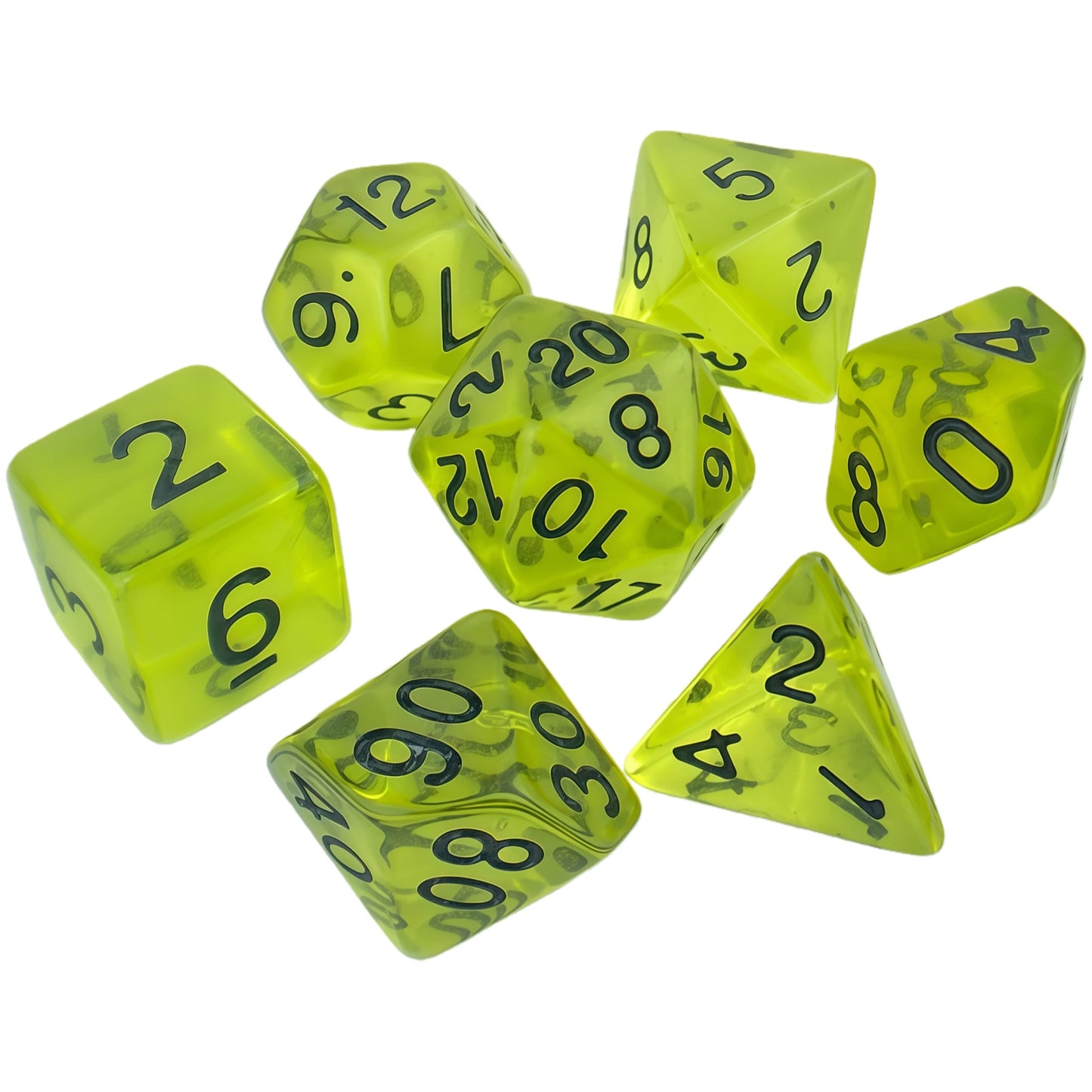 Acrylic Dice ‌Colored transparent dice‌ DnD D&D Dice Set