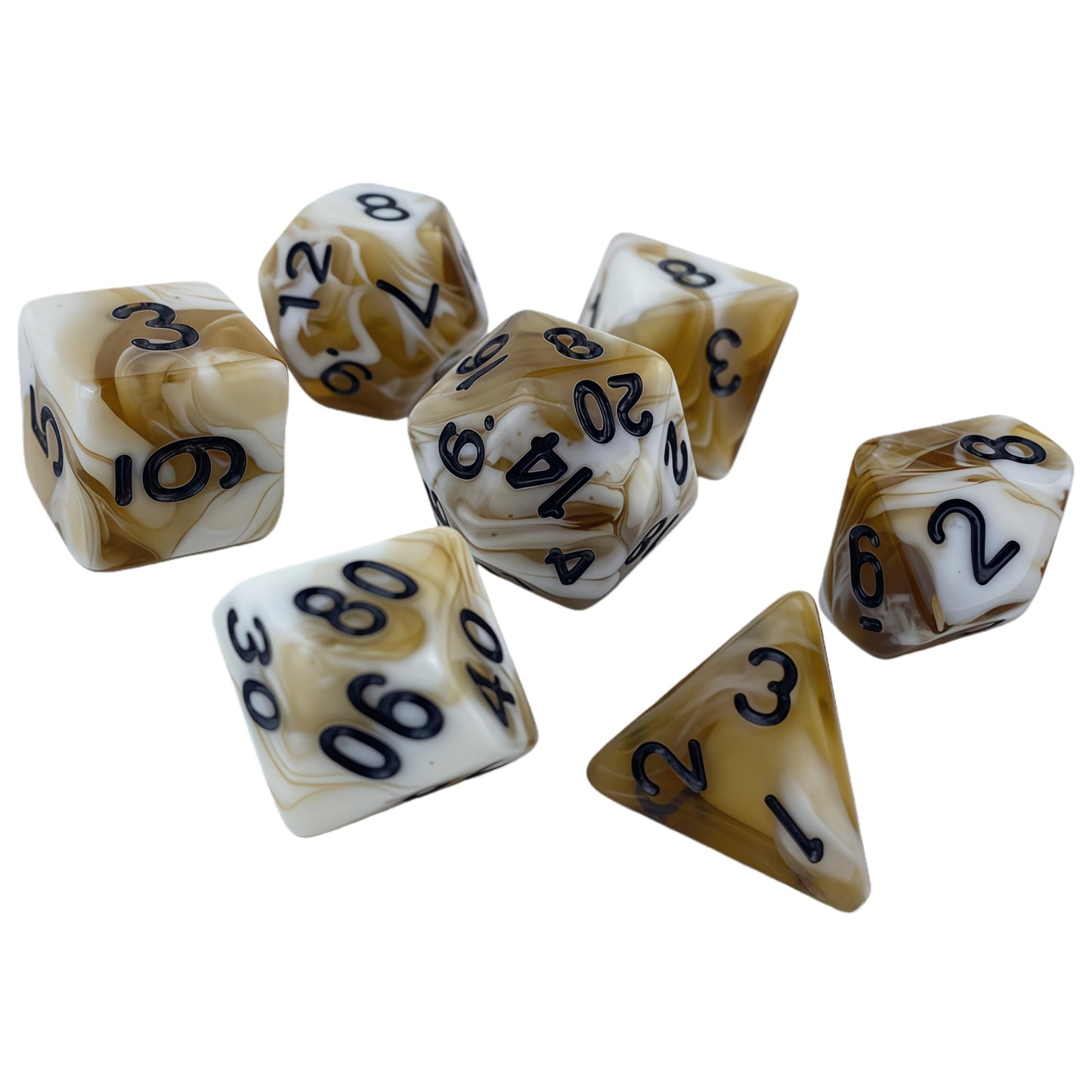 Acrylic Dice ‌Bi-color Polyhedral Dice‌ DnD D&D Dice Set