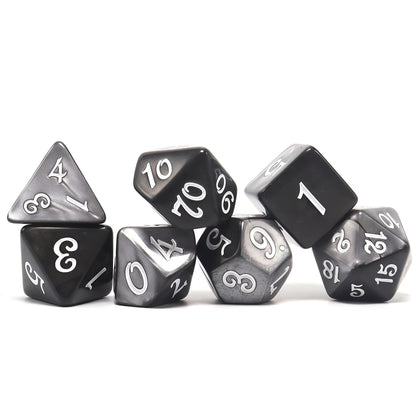 Acrylic Dice Duo-Tone Layered Polyhedral DnD D&D Dice Set