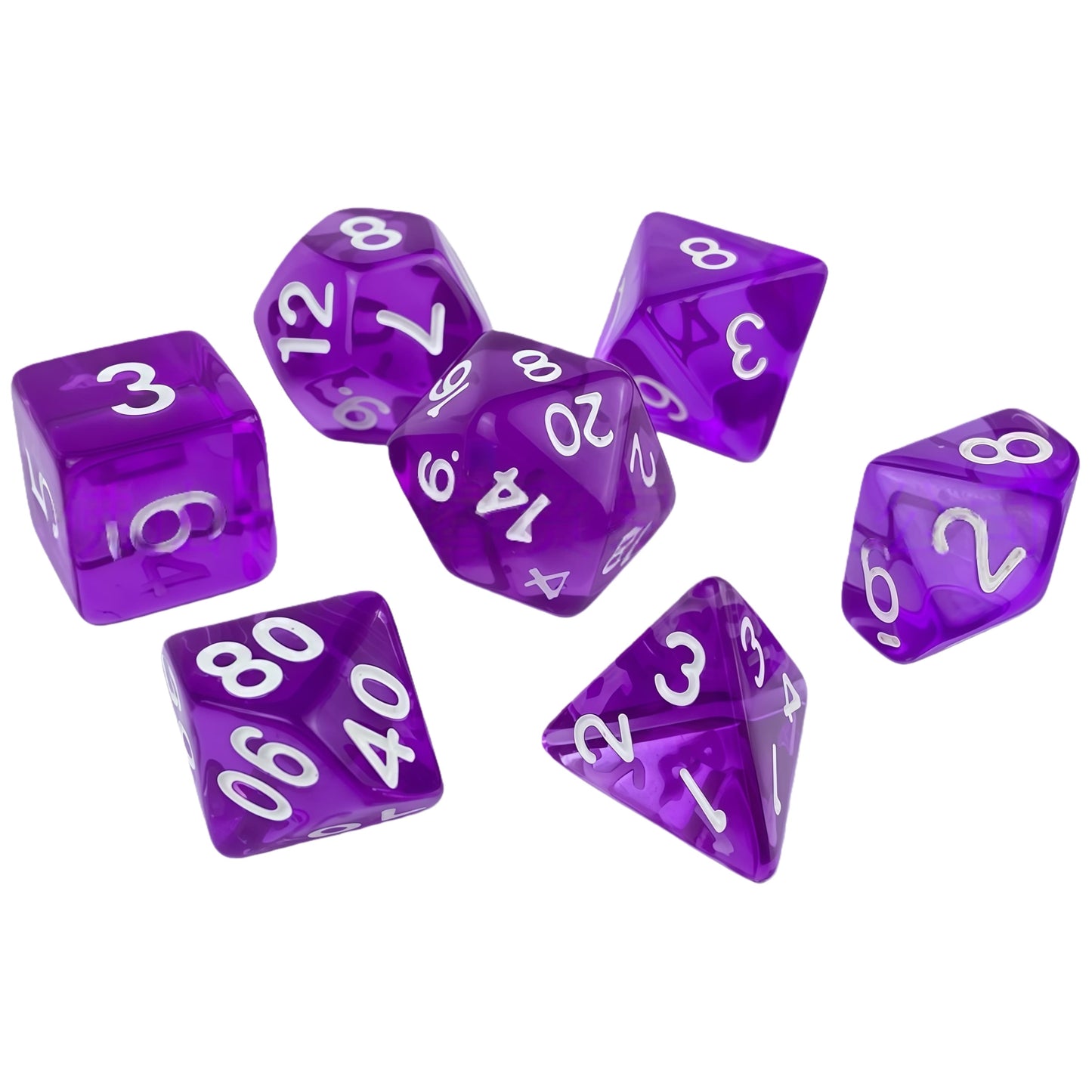 Acrylic Dice ‌Colored transparent dice‌ DnD D&D Dice Set