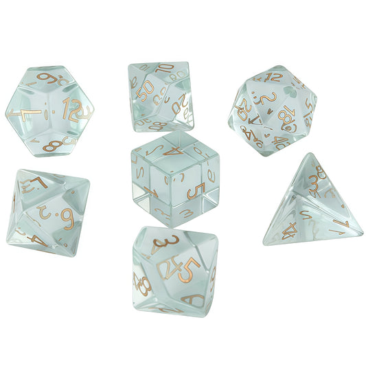 K9 Light Green Glass D&D Dice
