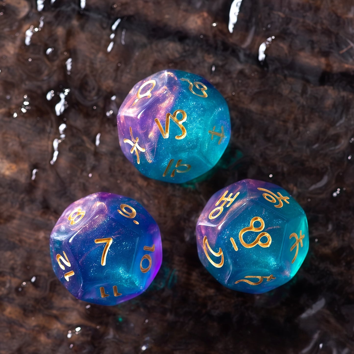 Acrylic Dice ‌Twelve-Sided Zodiac Twelve-Sided Zodiac