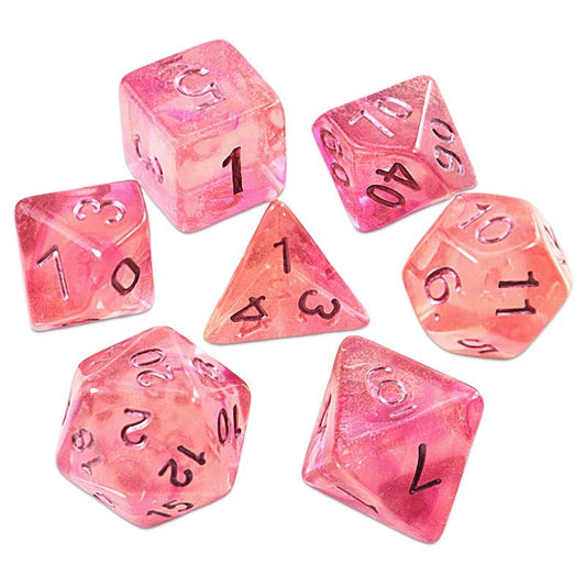 Acrylic Dice Two-Color Iridescent Polyhedron Two-Color Iridescent Polyhedron