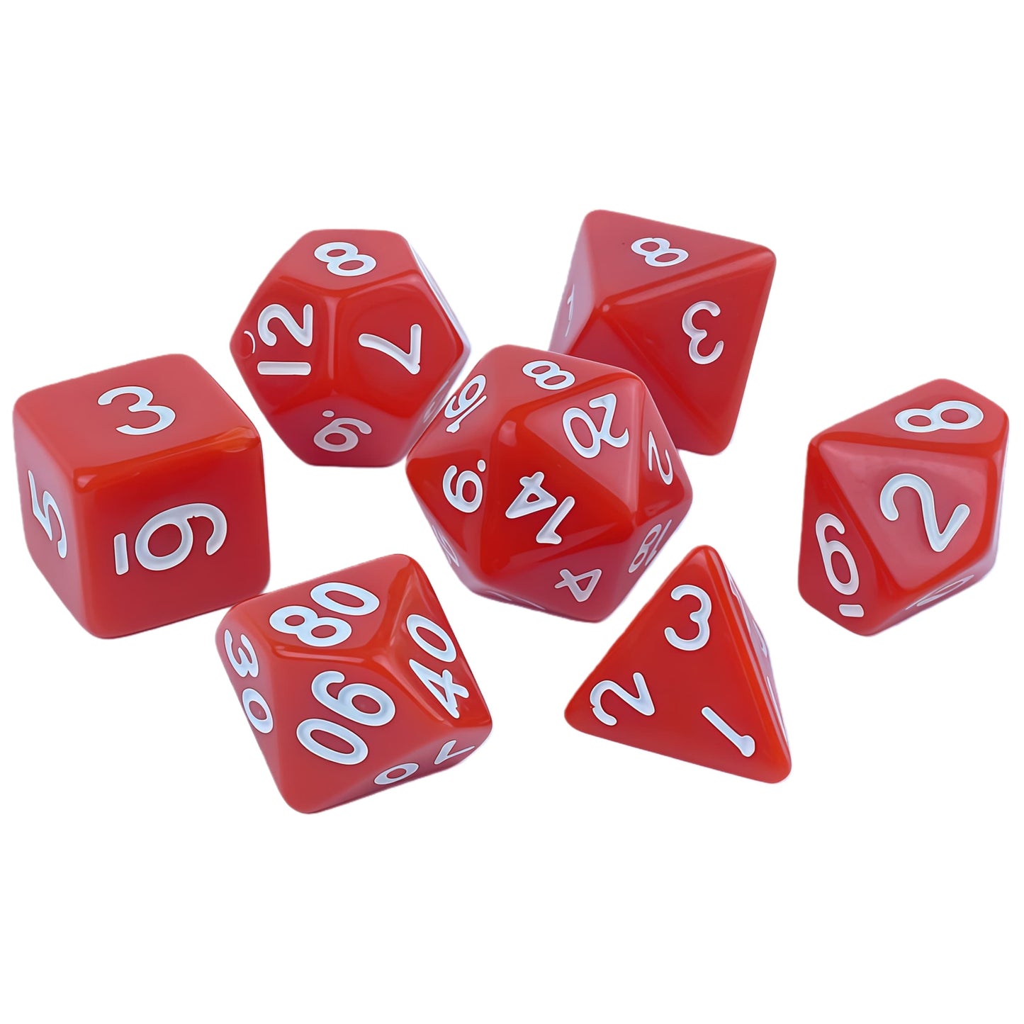Acrylic Dice Solid-Color Polyhedral Dice Acrylic Dice Solid-Color Polyhedral Dice