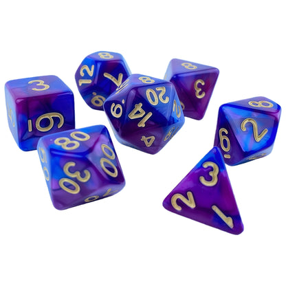 Acrylic Dice ‌Bi-color Polyhedral Dice‌ DnD D&D Dice Set