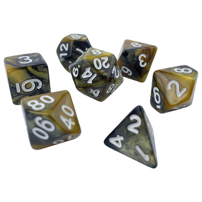 Acrylic Dice ‌Bi-color Polyhedral Dice‌ DnD D&D Dice Set