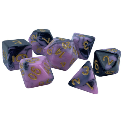 Acrylic Dice ‌Bi-color Polyhedral Dice‌ DnD D&D Dice Set