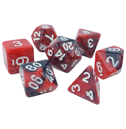 Acrylic Dice ‌Bi-color Polyhedral Dice‌ DnD D&D Dice Set