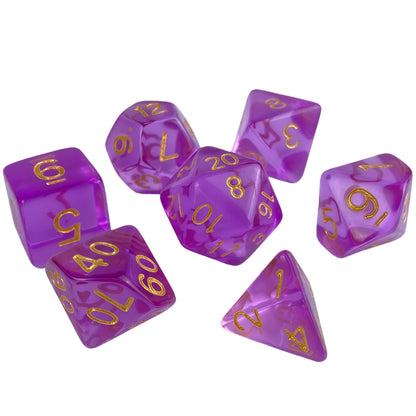 Acrylic Dice ‌Colored transparent dice‌ DnD D&D Dice Set