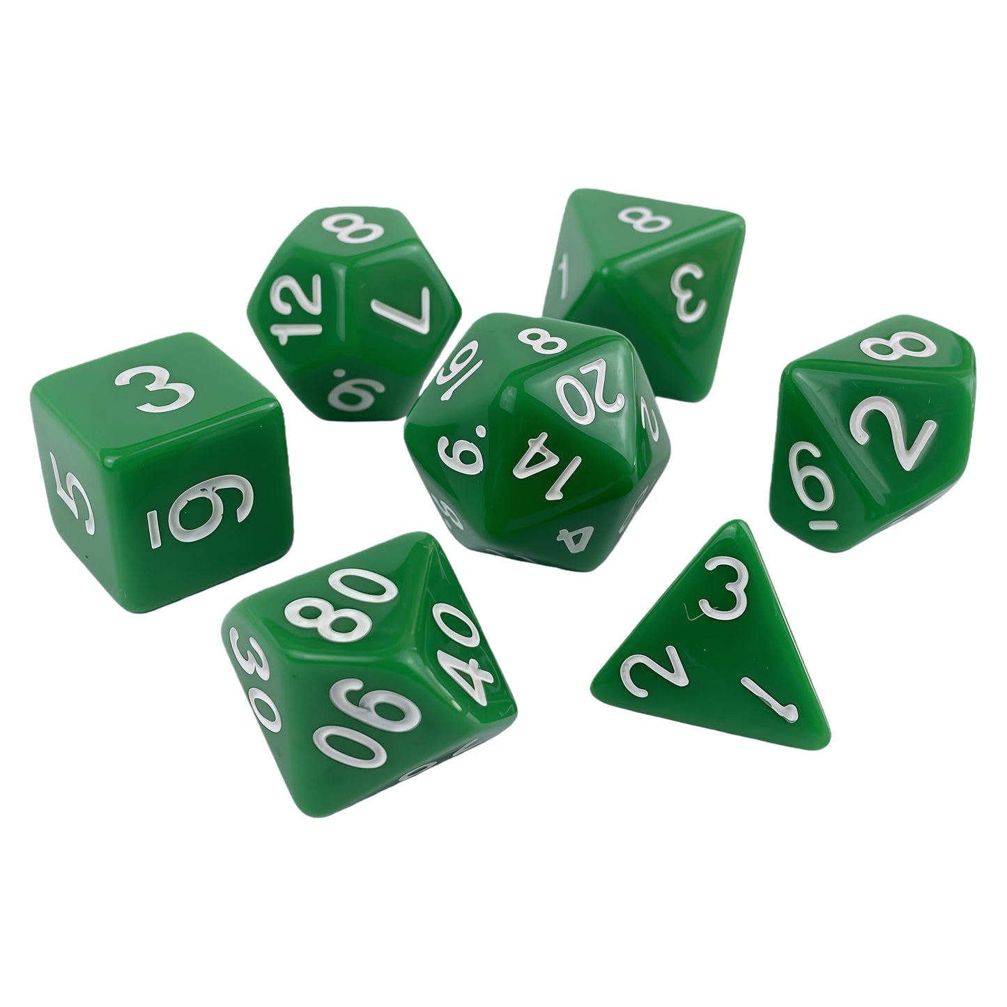 Acrylic Dice Solid-Color Polyhedral Dice Acrylic Dice Solid-Color Polyhedral Dice