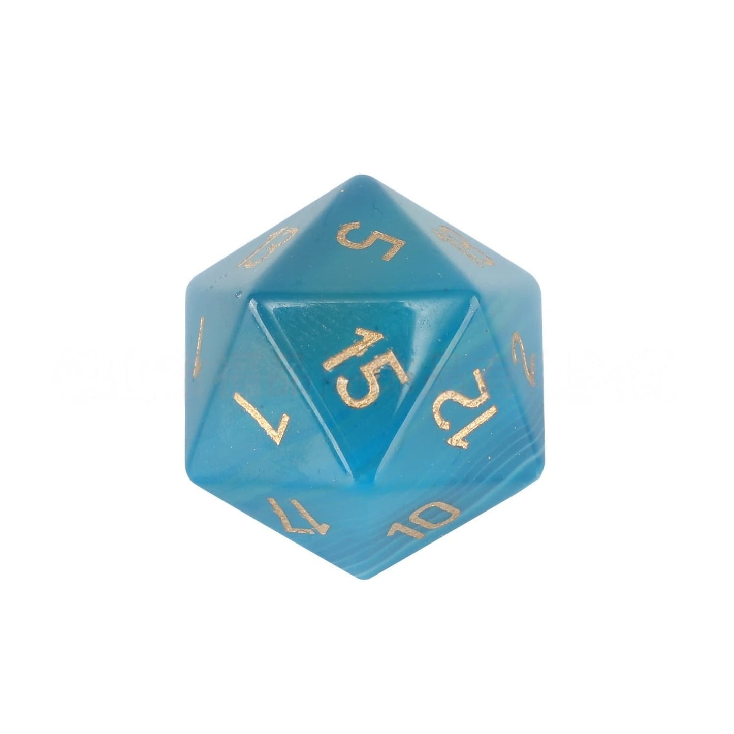 Natural Blue Agate D&D Dice