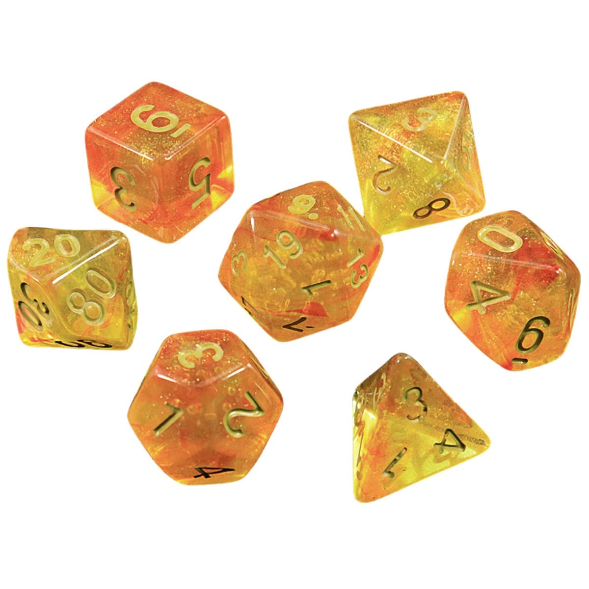 Acrylic Dice Two-Color Iridescent Polyhedron Two-Color Iridescent Polyhedron