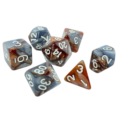 Acrylic Dice ‌Bi-color Polyhedral Dice‌ DnD D&D Dice Set