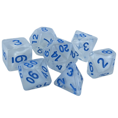 Ensemble de dés acryliques à double couleur pour jeux de rôle (D&amp;D)