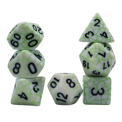 Acrylic Dice Webbed Polyhedral DnD D&D Dice Set