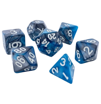 Acrylic Dice ‌Bi-color Polyhedral Dice‌ DnD D&D Dice Set