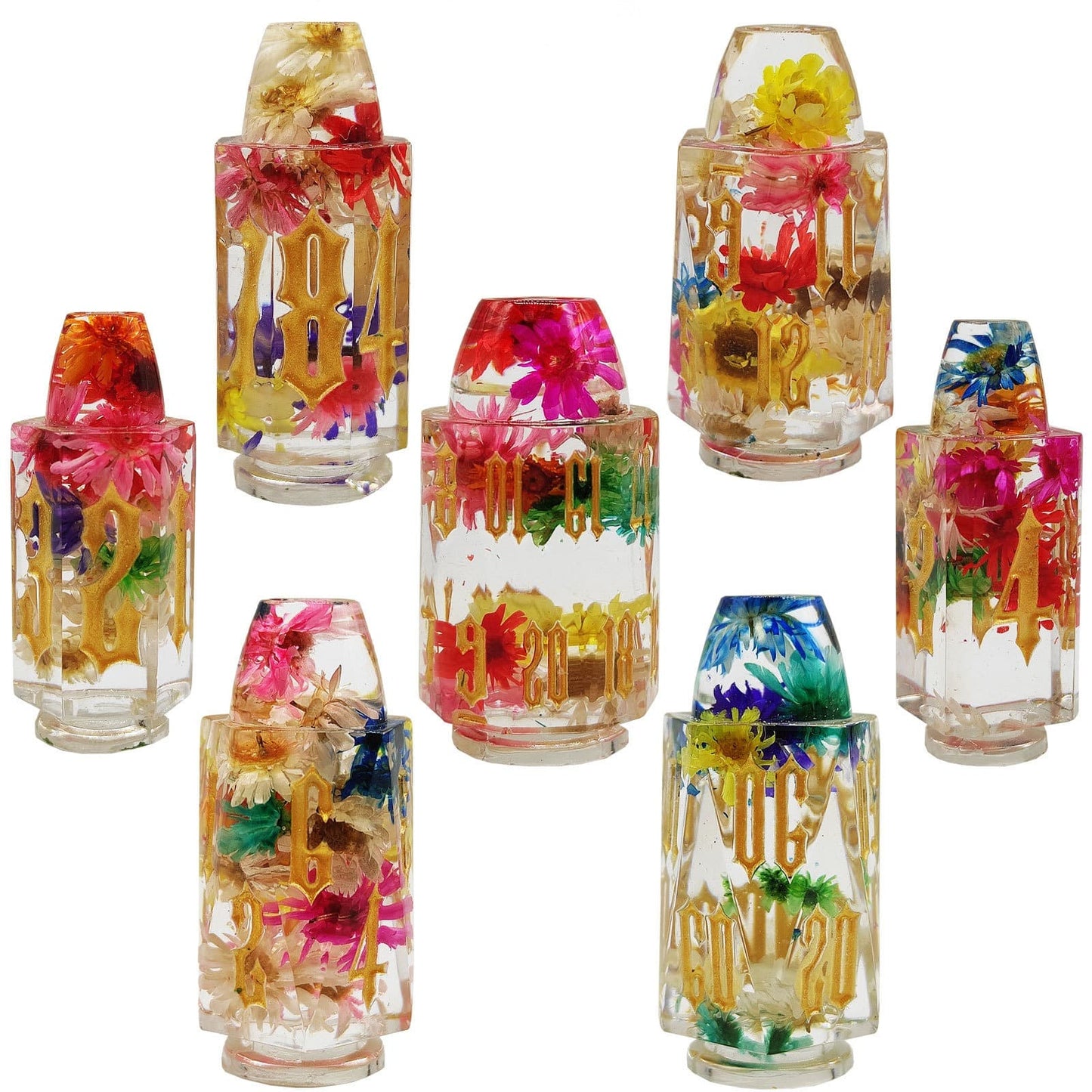 Resin Dice Irregular bullet DnD D&D Dice Set