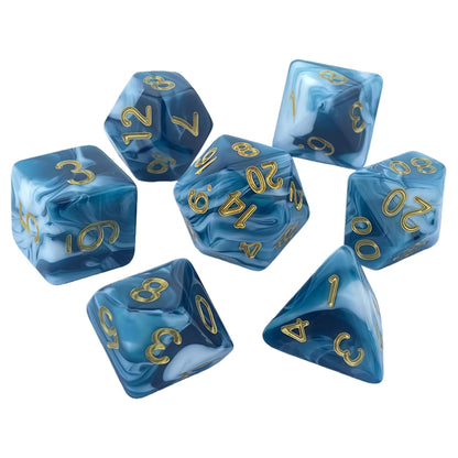 Acrylic Dice ‌Bi-color Polyhedral Dice‌ DnD D&D Dice Set