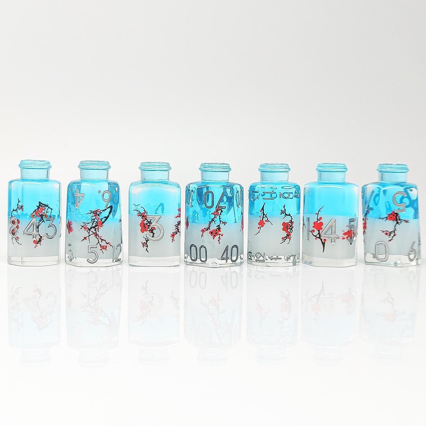 Resin Dice ‌Irregular Potion Bottle DnD D&D Dice Set