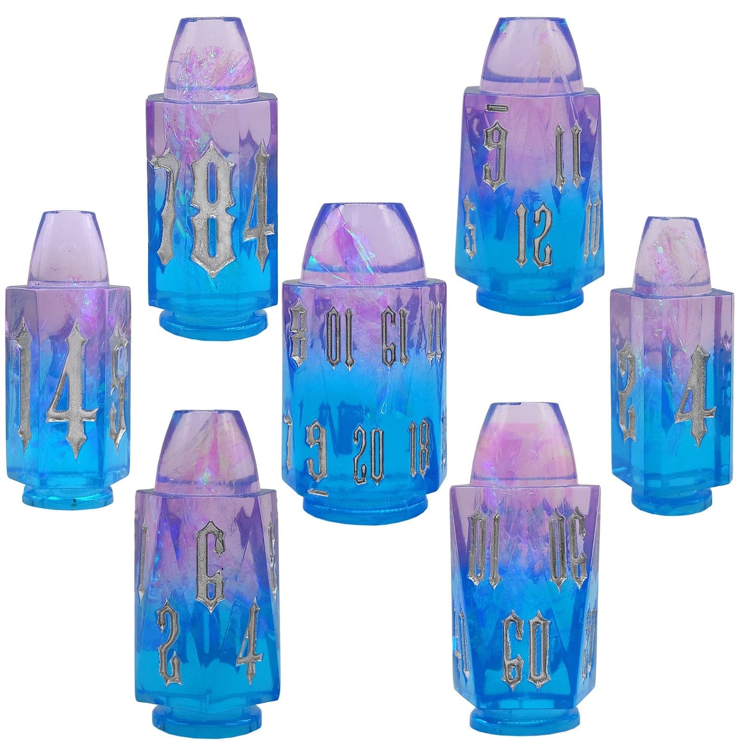 Resin Dice Irregular bullet DnD D&D Dice Set