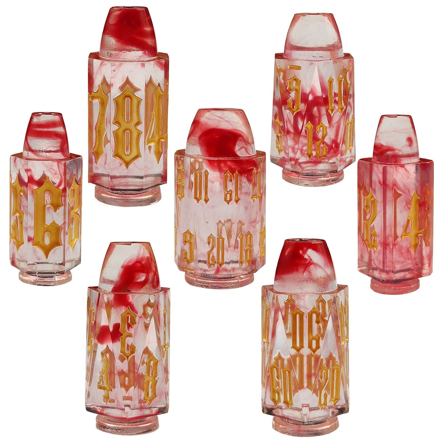 Resin Dice Irregular bullet DnD D&D Dice Set