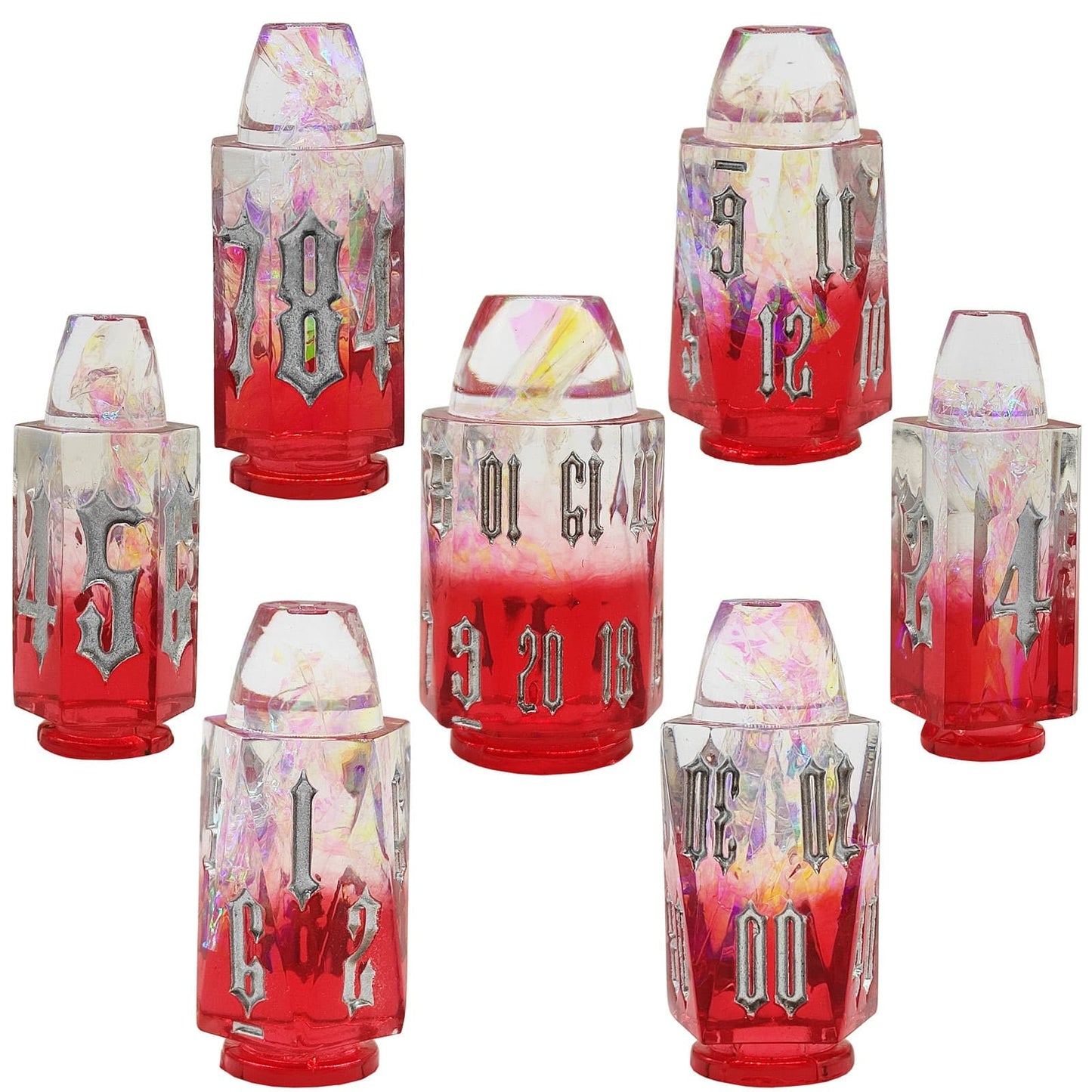 Resin Dice Irregular bullet DnD D&D Dice Set