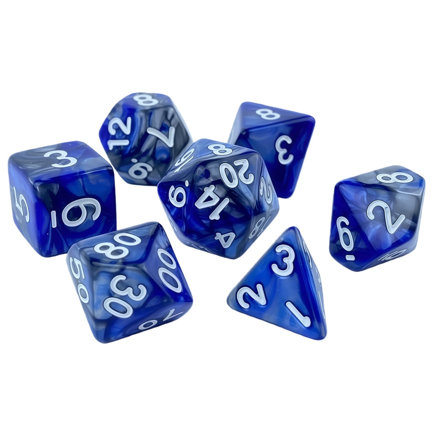 Acrylic Dice ‌Bi-color Polyhedral Dice‌ DnD D&D Dice Set