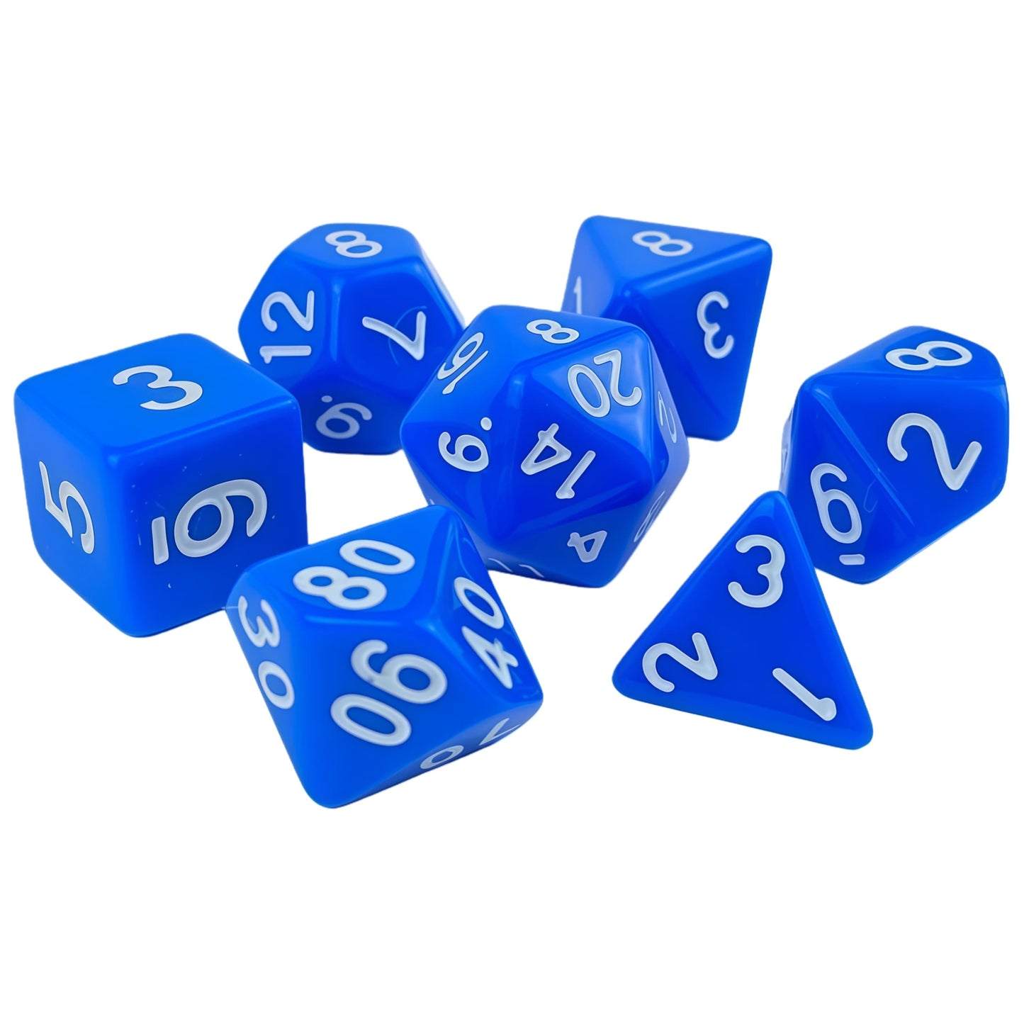 Acrylic Dice Solid-Color Polyhedral Dice Acrylic Dice Solid-Color Polyhedral Dice