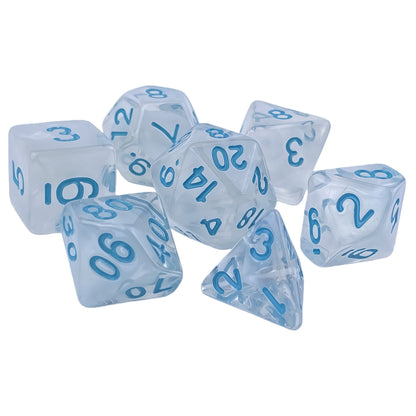 Ensemble de dés acryliques à double couleur pour jeux de rôle (D&amp;D)